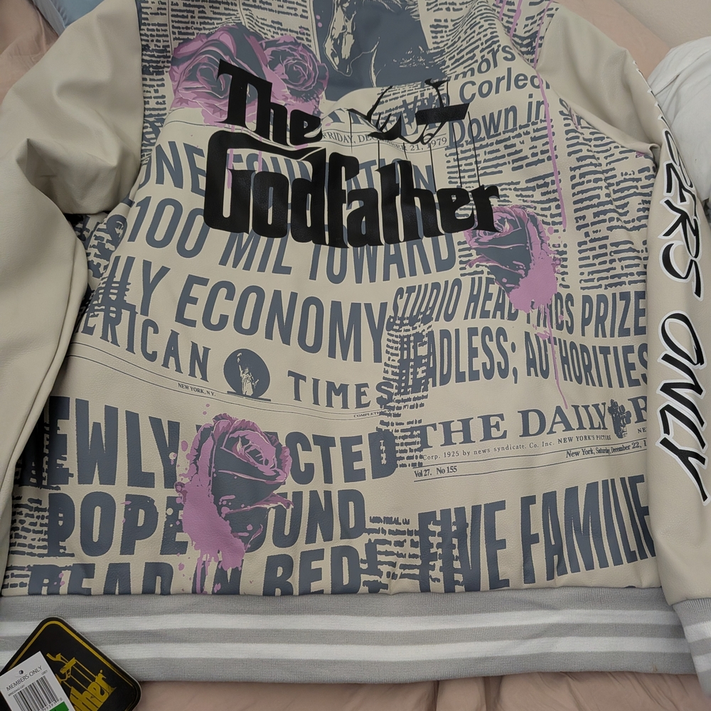 Godfather Members Only Pu Jacket Large Brand New - Picture 2 of 3